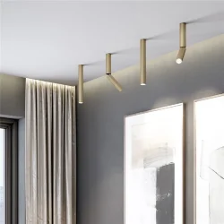 Накладной потолочный светильник с антибликовой решеткой Pika 25030/LED 6W 4200K латунь (061120)