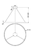 Подвесной светильник Rim 3000K 81Вт (Латунь) - фото 4