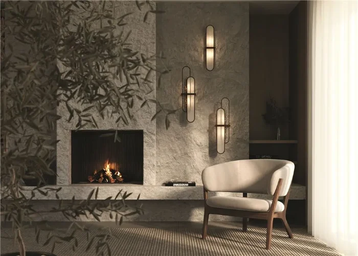 Настенный светильник (бра) Marmo E14х2 (Латунь) - фото 2