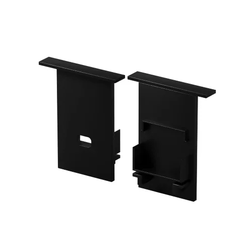 Комплект заглушек (для профиля 35×42) 2 шт., ALM-3542-B-EC 642054 (Черный) - фото