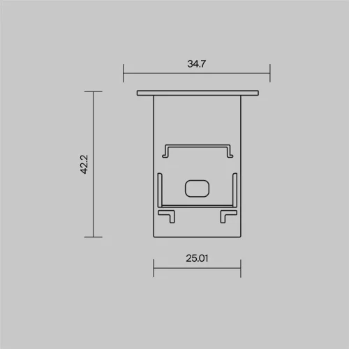 Комплект заглушек (для профиля 35x42) 2 шт., ALM-3542-B-EC 642054 (Черный) 642054 - фото 3