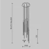 Подвесной светильник Луч света / Light stick 3000К 46Вт (Латунь) MOD236PL-L54BS3K - фото 10