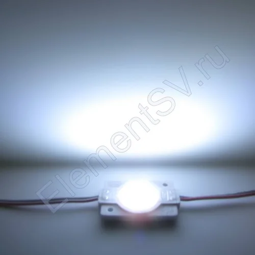 Светодиодный модуль 3030-1 ZCD1L mod25 (12V, 1,5W, Cool White) - фото 3.