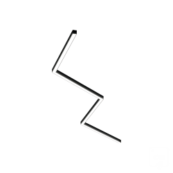 Светильник ЗигЗаг S50 (RAL9005/4x1219mm-135/LT70 — 4K/104W)