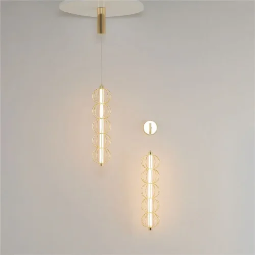 Подвесной светильник Golden Cage 3000К 17Вт (Золото) - фото 10