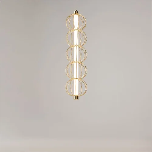 Подвесной светильник Golden Cage 3000К 17Вт (Золото) - фото 12