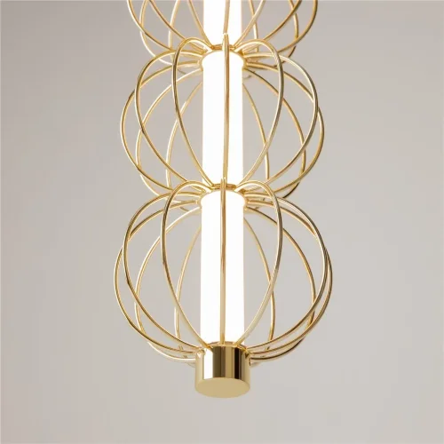 Подвесной светильник Золотая клетка / Golden Cage 3000К 17Вт (Золото) MOD216PL-L10G3K - фото 7