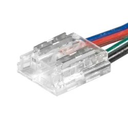 Коннектор 4pin/провод для СОВ-лент RGB 10мм, провод 10см