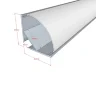 Алюминиевый профиль 880 (2000х30х30мм с рассеивателем) - фото III