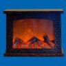 ULD-L2821-005-DNB-RED BROWN FIREPLACE Фонарь светодиодный Камин, на батарейках 3АА не в-к, 28х21см, 5 светодиодов, Эффект пламени, Корпус коричневый, TM Uniel - фото 1
