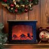 ULD-L2821-005-DNB-RED BROWN FIREPLACE Фонарь светодиодный Камин, на батарейках 3АА не в-к, 28х21см, 5 светодиодов, Эффект пламени, Корпус коричневый, TM Uniel - фото 3
