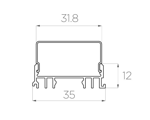Профиль алюминиевый LC-LSS-1236-2 Anod - фото 3