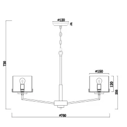 Люстра Freya FR5096PL-08CH (Хром)