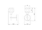 Настенный светильник (бра) Грация / Grace (Латунь) FR5114WL-01BZ - фото 2