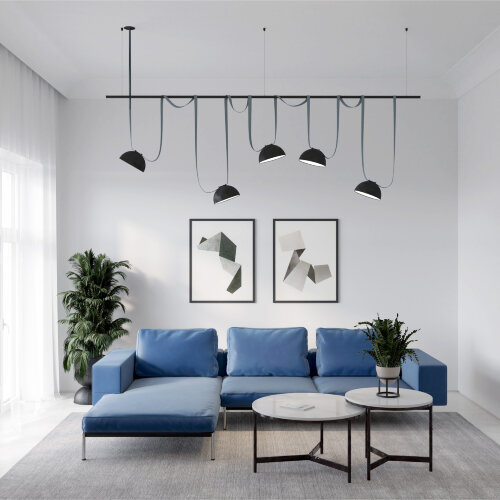 TR5536-BK Крепление-зажим для трека-ремня Belty на штанге Rod, IP20, черный, пластик. Фото 7