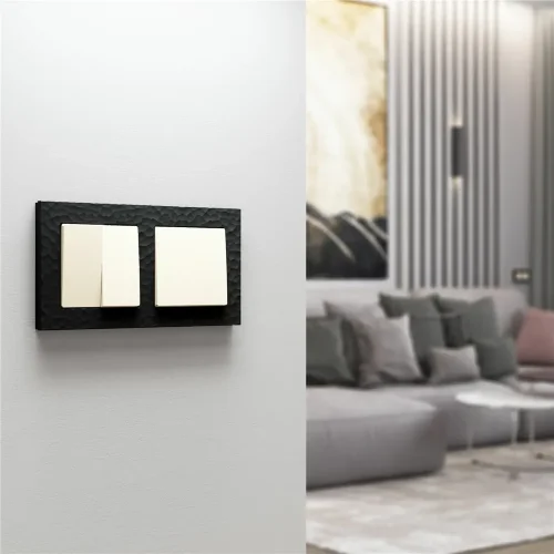 Выключатель одноклавишный проходной (айвори матовый) W1112062 - фото 3