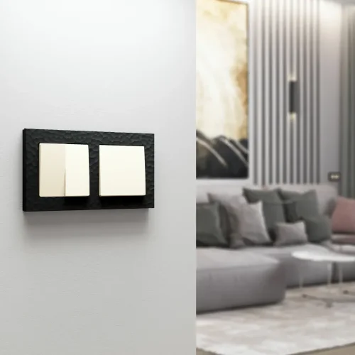 Выключатель одноклавишный проходной (айвори матовый) W1112062 - фото 3