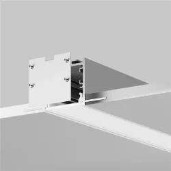 Алюминиевый профиль встраиваемый скрытого монтажа 72x36 (Серебро, 2 м), ALM-7236T-S-2M 636010 (Серебро)