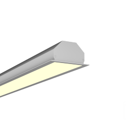 Линейный светильник LINE4932П БЕЗ БП (Anod/500mm/LT70 — 3K/17W)