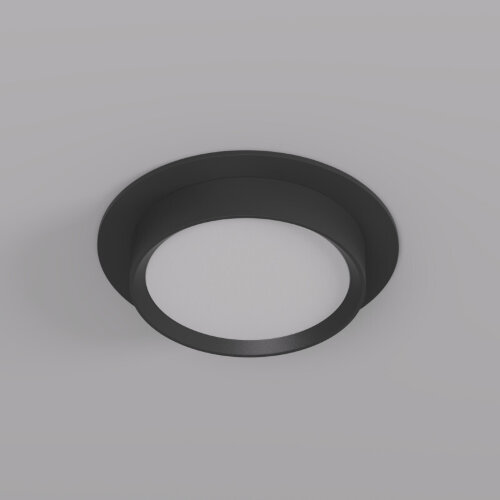 DK2090-BK Встраиваемый светильник FLAT, IP 20, до 15 Вт, GX53, LED, черный, алюминий. Фото 2