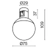 Трековый светильник Луна / Luna Flarity 3000K 4Вт 120° (Черный) TR149-1-5W3K-B - фото 4