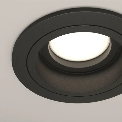 Встраиваемый светильник Atom GU10 10Вт (Черный) - фото 4