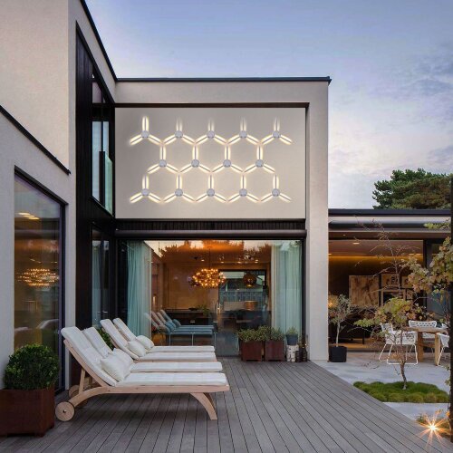 Lever белый уличный светодиодный светильник с поворотным механизмом - Фото 2