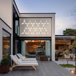 Пылевлагозащи<wbr>щенный светодиодный светильник с поворотным механизмом Lever IP54 1665 Techno LED белый