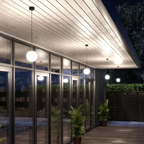 Светильник садово-парковый Sfera H 35158/H черный - фото 4