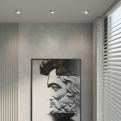 Потолочный светодиодный светильник поворотный Conner 8W 4000K белый - Фото 5