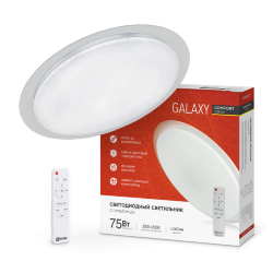 Светильник светодиодный COMFORT GALAXY 75Вт 230В 3000-6500K 6000Лм 565x80мм с пультом ДУ IN HOME
