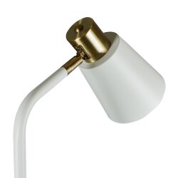 UML-T700 E27 WHITE Торшер напольный под лампу Е27, 40W, с регулировкой наклона, Механический выключатель, Белый