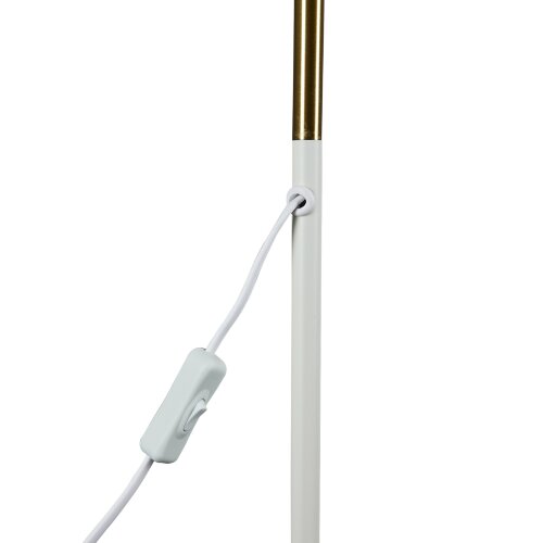 UML-T700 E27 WHITE Торшер напольный под лампу Е27, 40W, с регулировкой наклона, Механический выключатель, Белый - фото 4