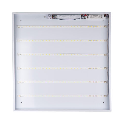 ULP-6060 28W-3950К-EMG IP40 SCHOOL WHITE Светильник светодиодный потолочный универсальный с БАП, Белый свет 3950K, 4400Лм, Корпус белый, В комплекте с и-п. - фото 4