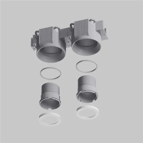 Встраиваемый светильник Intro 2.0 Straight GU10 x 9Вт (Белый) - фото 15