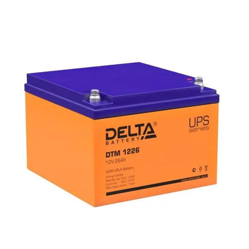 Аккумулятор UPS 12В 26А.ч DTM 1226 Delta 4614010050013 - фото