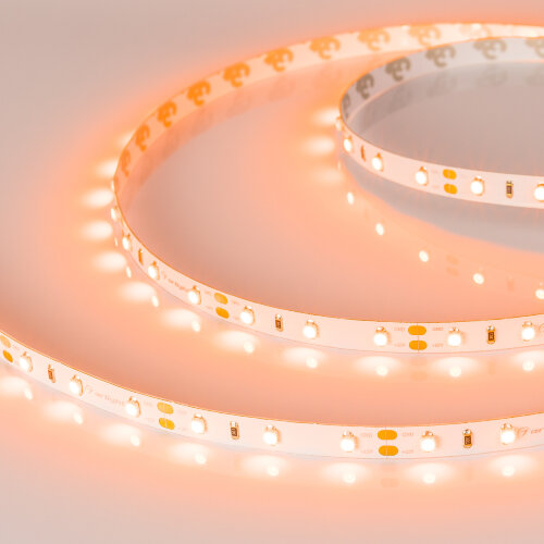 Светодиодная лента RT-A60-8mm 12V Orange (4.8 W/m, IP20, 2835, 5m) (Arlight) 013568(2) - фото