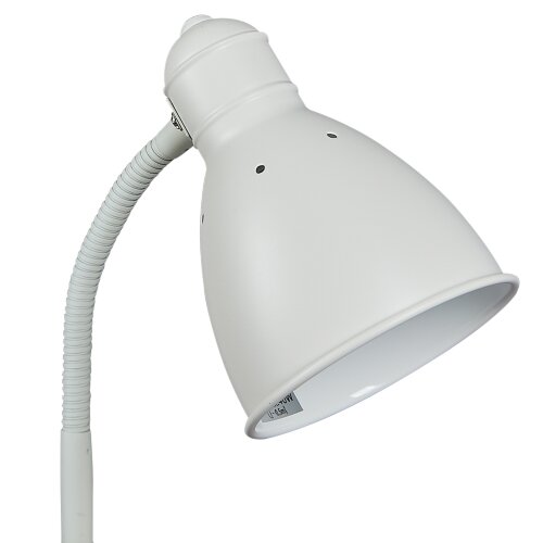 UML-T701 E27 WHITE Торшер напольный под лампу Е27, 60W, с регулировкой наклона, Механический выключатель, Белый - фото 3