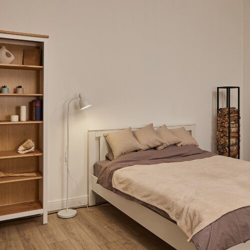 UML-T701 E27 WHITE Торшер напольный под лампу Е27, 60W, с регулировкой наклона, Механический выключатель, Белый - фото 6