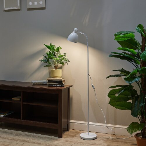 UML-T701 E27 WHITE Торшер напольный под лампу Е27, 60W, с регулировкой наклона, Механический выключатель, Белый - фото 10