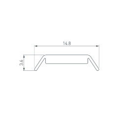 Экран прозрачный для PHS (Arlight, Пластик)