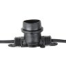 UDL-K121 10-E27-5M 5C IP65 BLACK BELT-LIGHT Гирлянда Белт-лайт, 5 м + 1.5м сетевой шнур, 10 патронов E27, шаг 50см, 5 заглушек, Чёрная. - фото 6