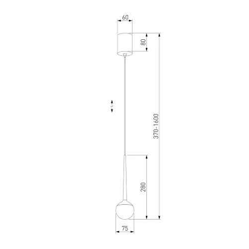 Подвесной светодиодный светильник DLS028 6W 4200K белый - фото 4