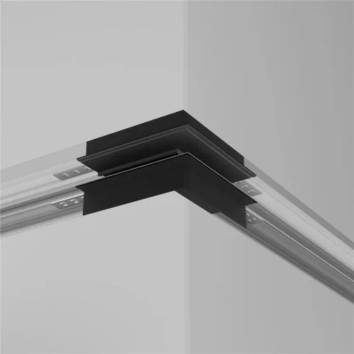 Коннектор внешний Exility встраиваемый под ГКЛ 9,5мм, черный (Черный) - фото 3