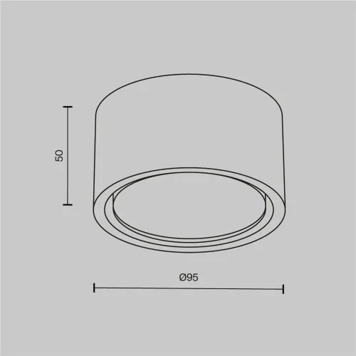 Потолочный светильник Conik gyps GX53 х 12Вт (Белый) - фото 8