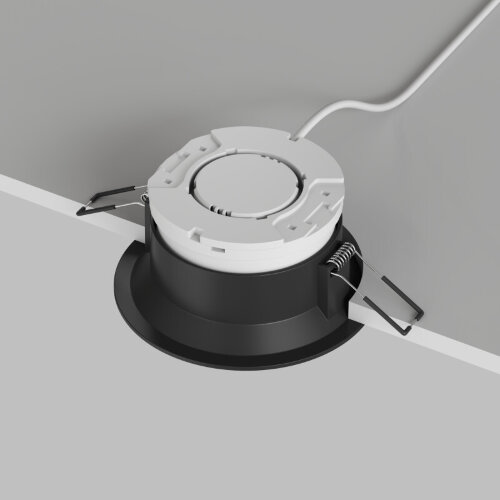 Встраиваемый светильник INER, до 15 Вт LED, GX53, IP20, алюминий, чёрный. Фото 4