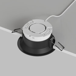 Встраиваемый светильник INER, до 15 Вт LED, GX53, IP20, алюминий, чёрный, Denkirs DK2150-BK