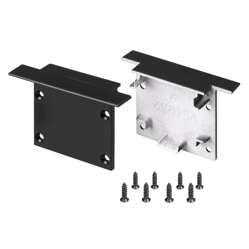 Заглушка SL-LINIA49M-FS BLACK (Arlight, Пластик) - фото 1