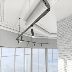 Гибкий коннектор для однофазного шинопровода черный TRC-1-1-FLEX-BK (039588)