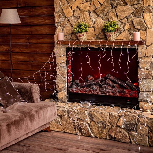 ULD-B6007-300-DTA WHITE IP44 Бахрома светодиодная, 6м, 300 светодиодов, Белый свет, Провод прозрачный - фото 9